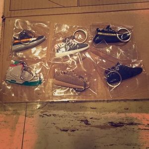 Yeezy and Nike lot keychain